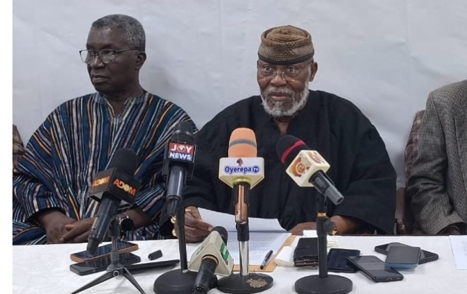 Prof. Frimpong-Boateng, Nyaho Tamakloe and Christine Amoako-Nuamah sue NPP, NDC, and CPP over delegate-based flagbearer elections Source: Myjoyonline.com