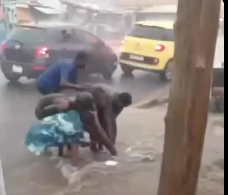 Woman feared dead after being swept away in Nima drain amid heavy rain