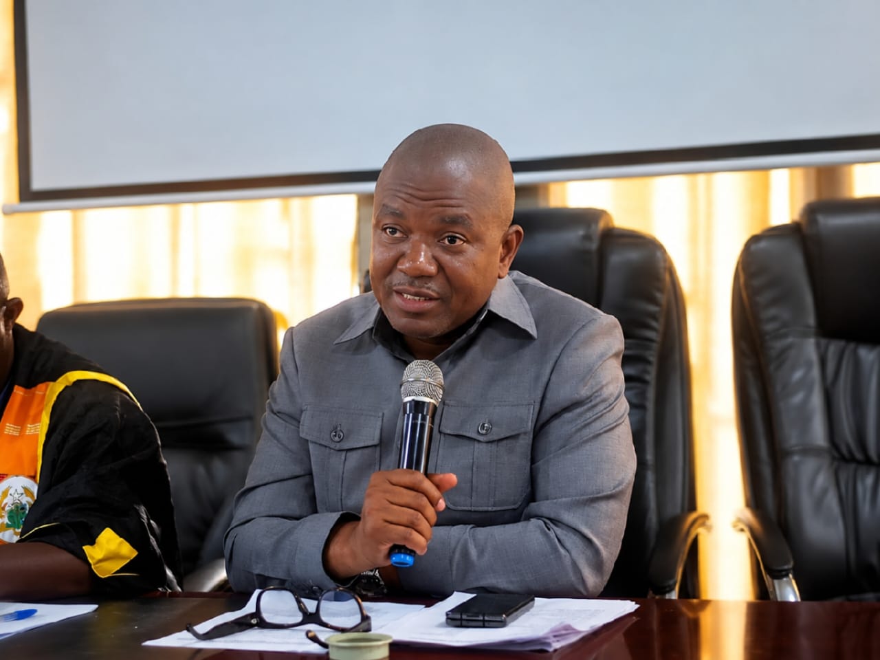 Hon. Moses Kubi Ocansey Presents Executive Committee Report to Ga South General Assembly